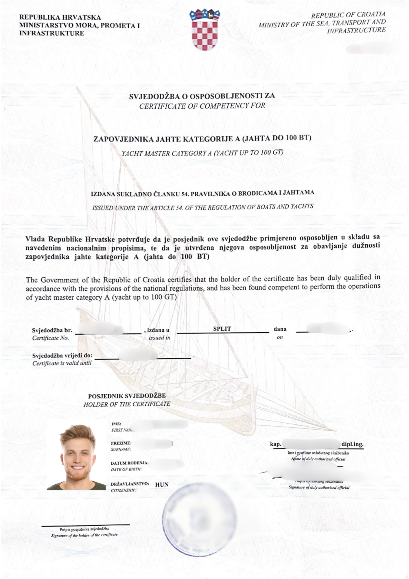 „Yacht Master A“ Bootskurs